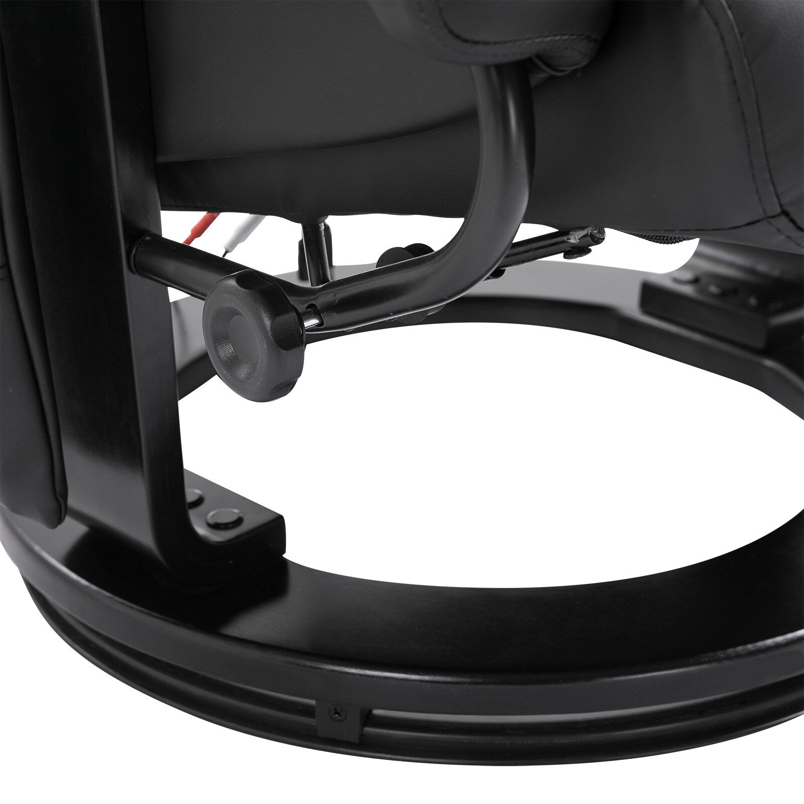 10 Point Vibration Massage Lounge Chair PU Leather Swivel Recliner Chair with Adjustable Backrest, Footrest and Remote