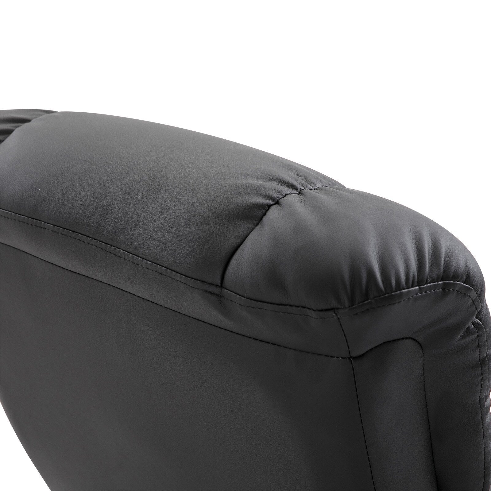 10 Point Vibration Massage Lounge Chair PU Leather Swivel Recliner Chair with Adjustable Backrest, Footrest and Remote