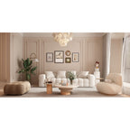 100.8 Teddy Velvet Sofa CouchModern Loveseat/Sofa/Couch with Armrest
