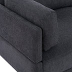 102.4'' L-Shaped Polyester Sectional Sofa with Reversible Footstool and Durable Legs