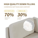 102.4'' L-Shaped Polyester Sectional Sofa with Reversible Footstool and Durable Legs