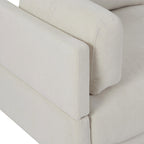 102.4'' L-Shaped Polyester Sectional Sofa with Reversible Footstool and Durable Legs