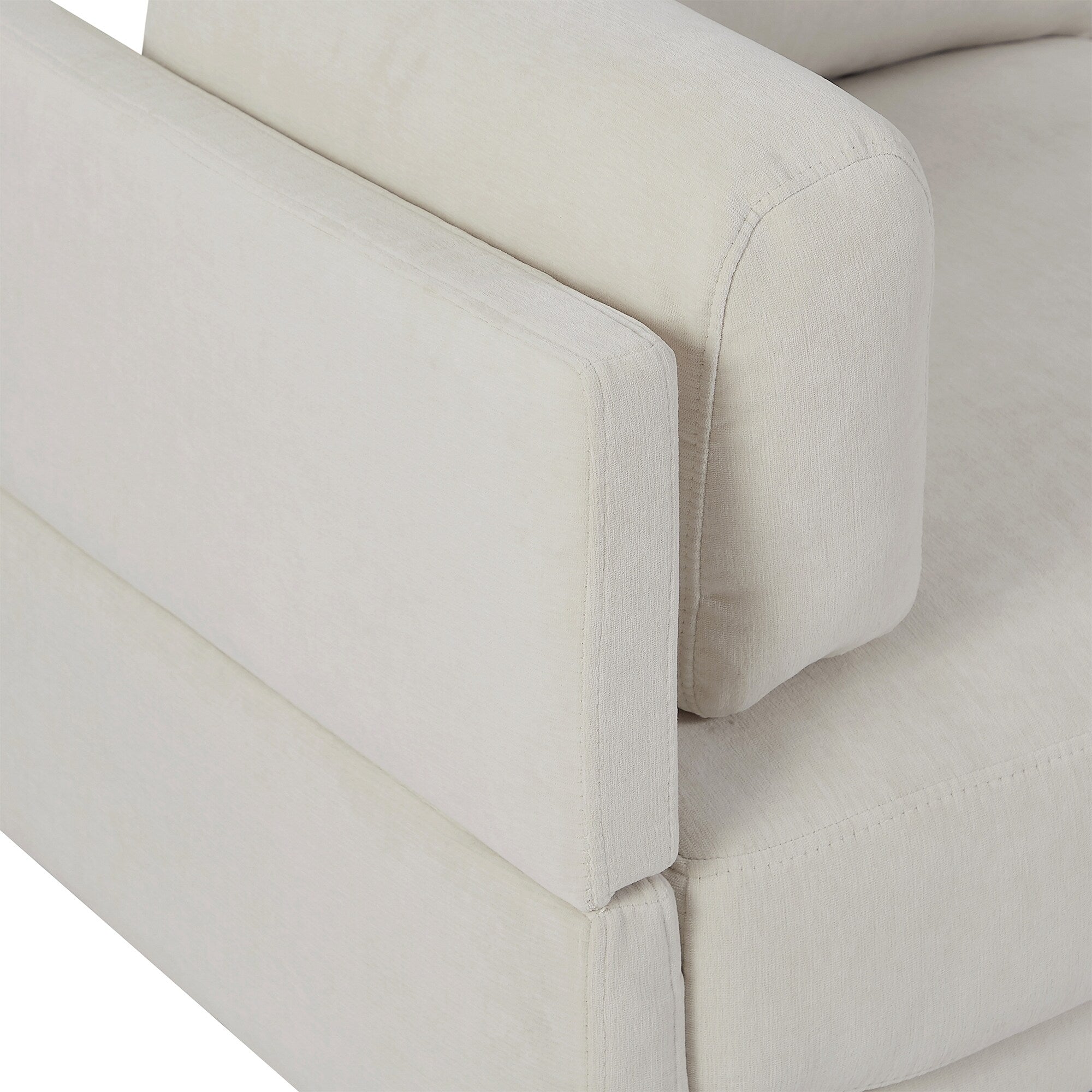 102.4'' L-Shaped Polyester Sectional Sofa with Reversible Footstool, Thick Cushions, and Durable Plastic Legs