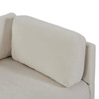 102.4'' Polyester L-Shaped Sofa with Reversible Footstool