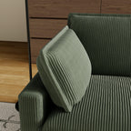 103 Corduroy Modern Classic 4-Seater Sofa - Deep Seat,With 4 Pillow For Living Room