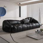 104.3 Leather Upholstered Sofa - 104.3 x 45.3