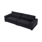 104.72 Mid-Century Modern Fabric Sofa with Solid Wood Legs