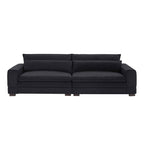 104.72 Mid-Century Modern Fabric Sofa with Solid Wood Legs