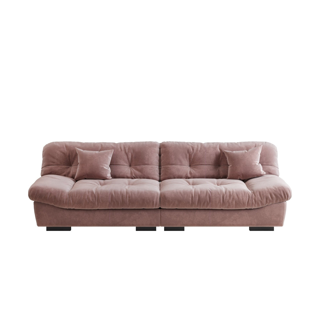 105'' Minimalism Cloud Sofa Loveseat with Two Pillow