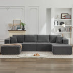 106 Cloud Sectional Couch Double Chaise Lounges,Deep Seat Modern Modular Sofa For Living Room,No Assembly Required