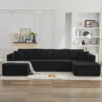 106 Cloud Sectional Couch Double Chaise Lounges,Deep Seat Modern Modular Sofa For Living Room,No Assembly Required