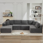 106 Cloud Sectional Couch L-Shape With Left Facing Chaise,Deep Seat Modern Modular Sofa For Living Room,No Assembly Required