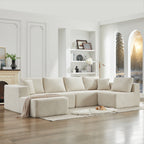 106 Cloud Sectional Couch L-Shape With Left Facing Chaise,Deep Seat Modern Modular Sofa For Living Room,No Assembly Required