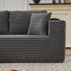 106 Cloud Sectional Couch L-Shape With Left Facing Chaise,Deep Seat Modern Modular Sofa For Living Room,No Assembly Required
