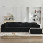 106 Cloud Sectional Couch L-Shape With Right Facing Chaise,Deep Seat Modern Modular Sofa For Living Room,No Assembly Required