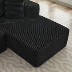106 Cloud Sectional Couch L-Shape With Right Facing Chaise,Deep Seat Modern Modular Sofa For Living Room,No Assembly Required