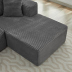 106 Cloud Sectional Couch L-Shape With Right Facing Chaise,Deep Seat Modern Modular Sofa For Living Room,No Assembly Required