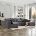 106 Cloud Sectional Couch L-Shape With Right Facing Chaise,Deep Seat Modern Modular Sofa For Living Room,No Assembly Required