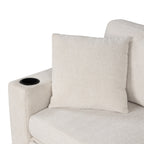 108 Inch Modular UâShaped Sectional Sofa with Pull Out Sleeper, USB Ports and Dual Cup Holders for Living Room