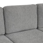 108 Inch Modular UâShaped Sectional Sofa with Pull Out Sleeper, USB Ports and Dual Cup Holders for Living Room