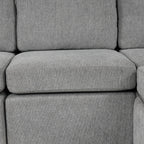 108 Inch Modular UâShaped Sectional Sofa with Pull Out Sleeper, USB Ports and Dual Cup Holders for Living Room