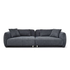 110 Mid Century 3 Seater Velvet Sofa with 4 Pillows