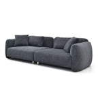 110 Mid Century 3 Seater Velvet Sofa with 4 Pillows