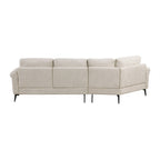 111 3 Seater Sofa Couch, Chenille Curved Sofa Couch with 2 Printed Pillows Modern Upholstered Sofa for Living Room