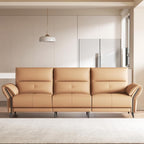 112.5'' Vegan Leather Power Reclining Sofa with USB Charging Port