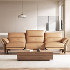 112.5'' Vegan Leather Power Reclining Sofa with USB Charging Port