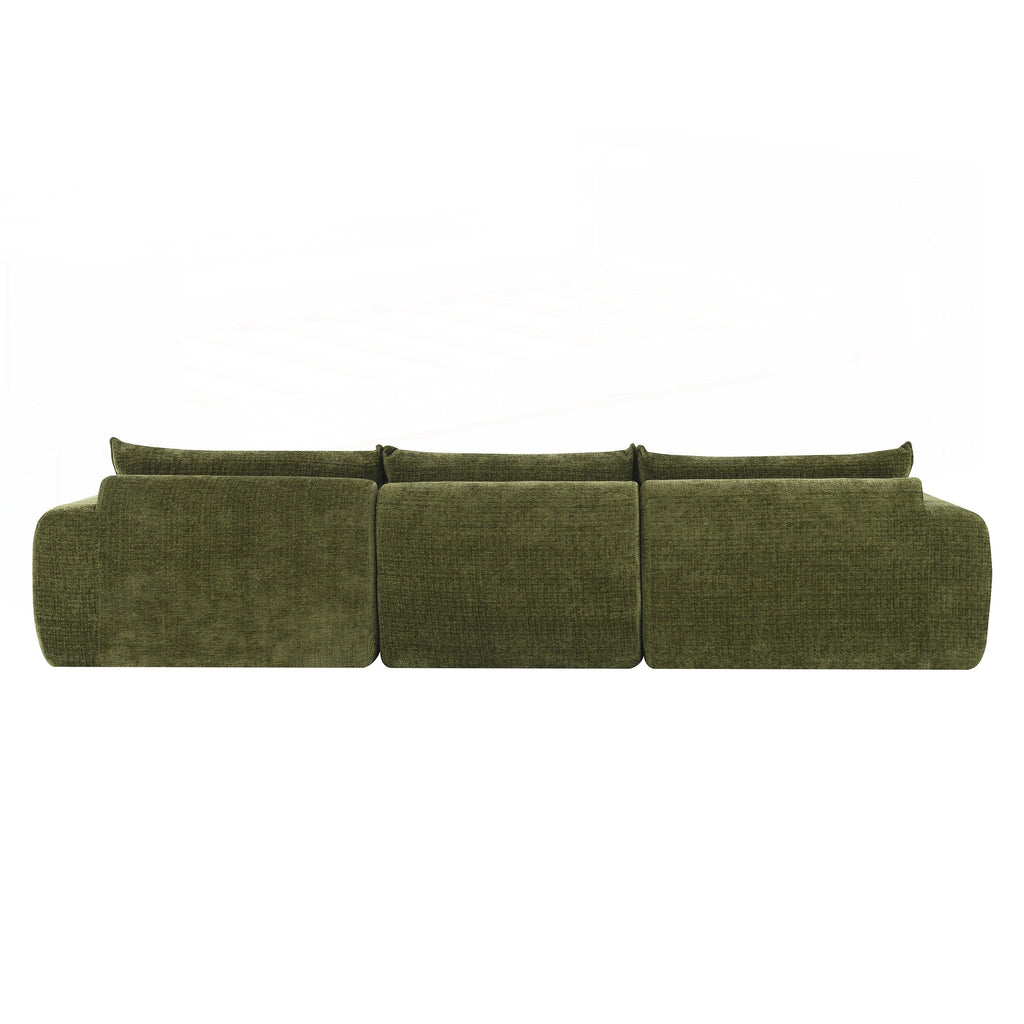 116 Inch Fully Compressed Sofa with High Density Foam