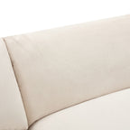 119.5 Large Polyester 3-seater Sofa with 2 Storage Units and Rubber Wood Legs for Living Room