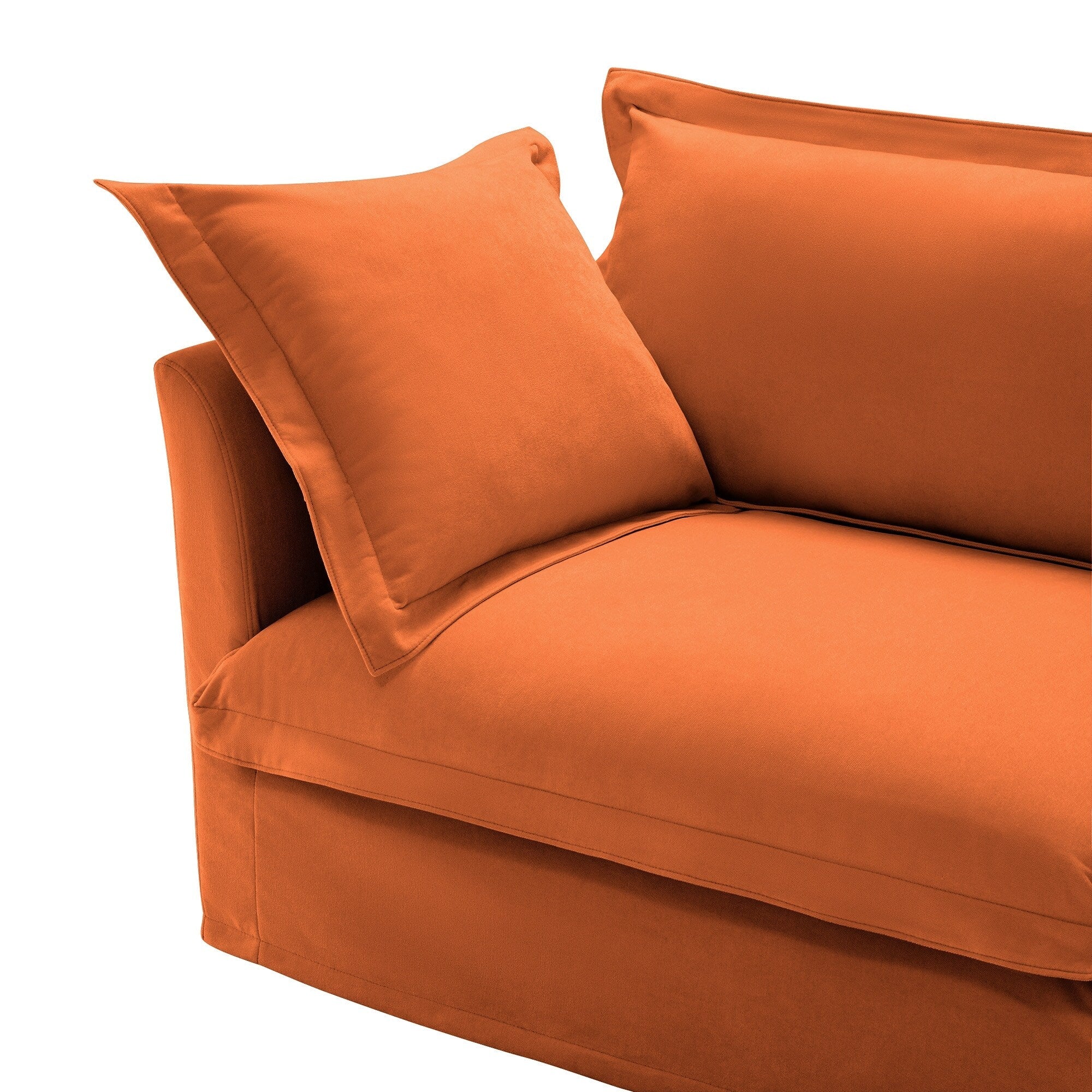 120 Chenille 4-Seater Sofa with Soft Multiple Big Pillows for living room and bedroom