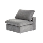 120 L-shaped Modern Sectional Sofa Linen Modular Sofa Couch with Storage Ottoman