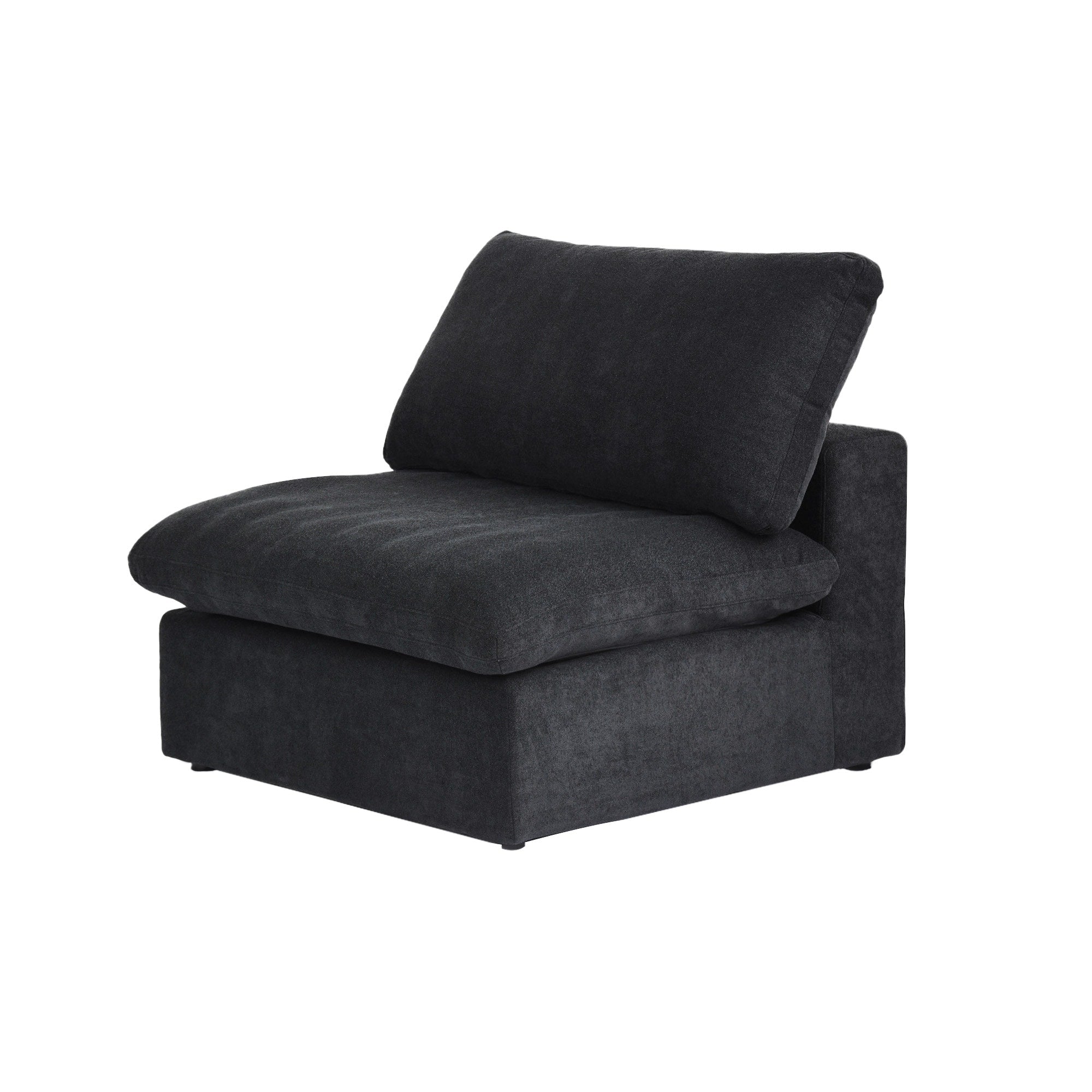 120 L-shaped Modern Sectional Sofa Linen Modular Sofa Couch with Storage Ottoman