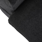 120 L-shaped Modern Sectional Sofa Linen Modular Sofa Couch with Storage Ottoman