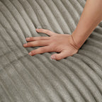 133 Corduroy 4-Seater Sofa with USB Ports, Flip-Top Cup Holders, and Hidden Storage