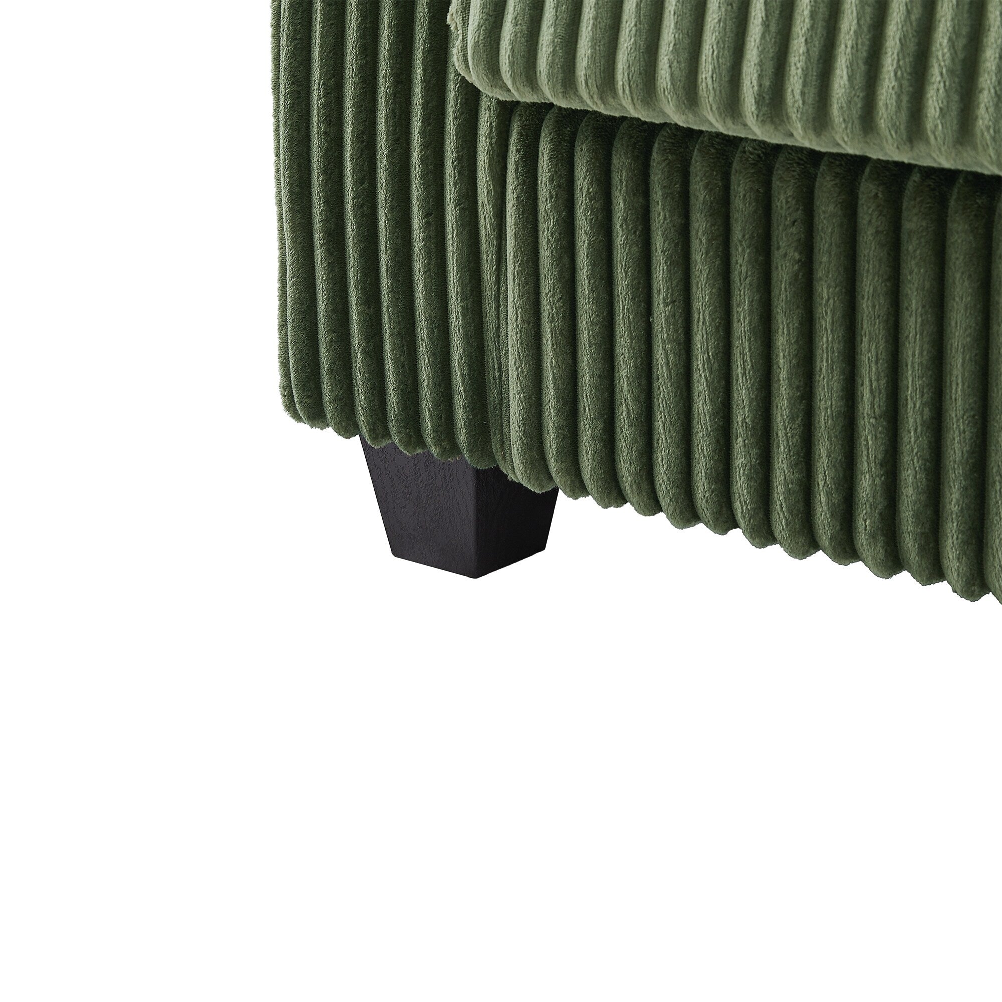 133 Corduroy 4-Seater Sofa with USB Ports, Flip-Top Cup Holders, and Hidden Storage