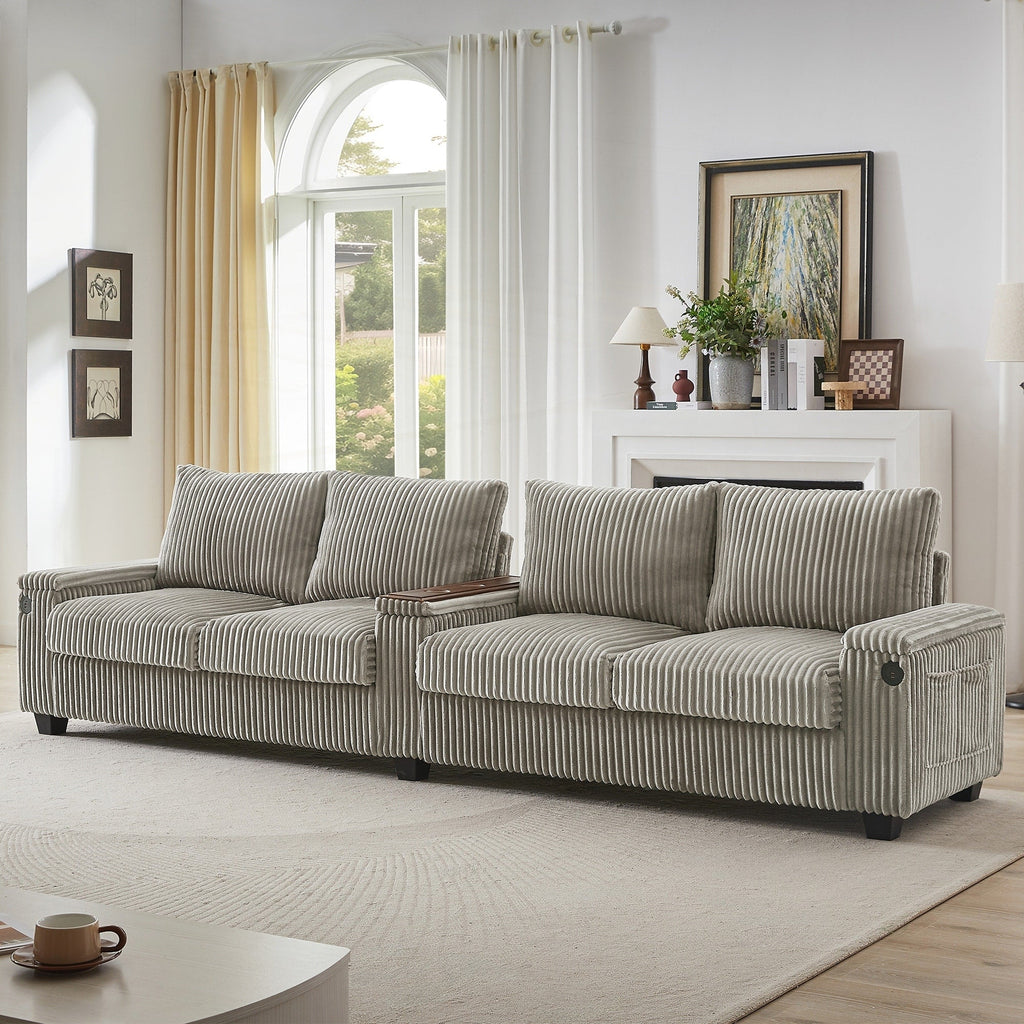 133inch 4-seater Corduroy Sofa Couch