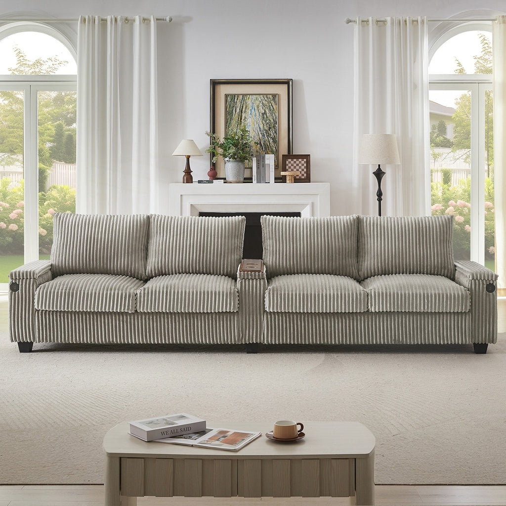 133inch 4-seater Corduroy Sofa Couch