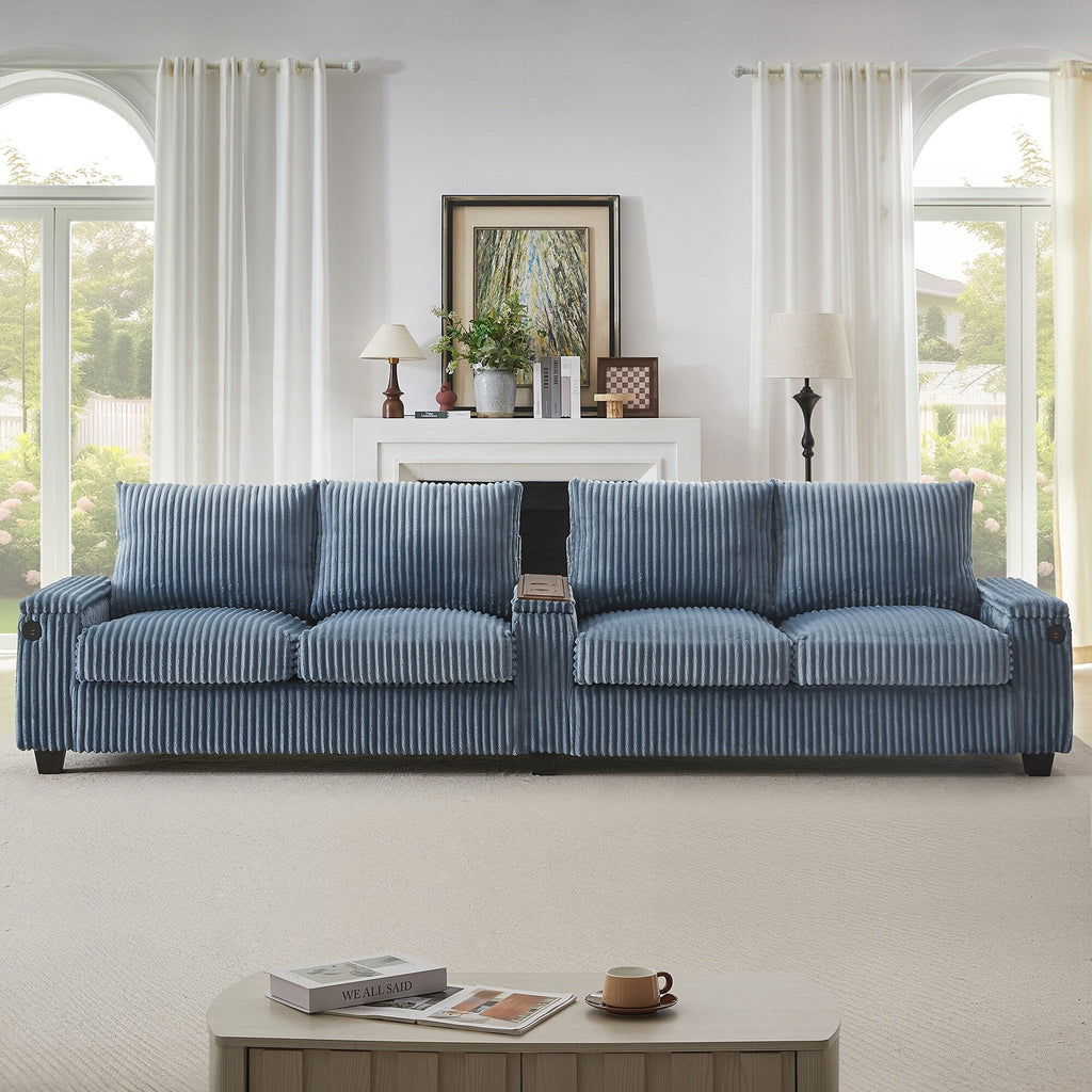 133inch 4-seater Corduroy Sofa Couch