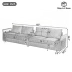 133inch 4-seater Corduroy Sofa Couch