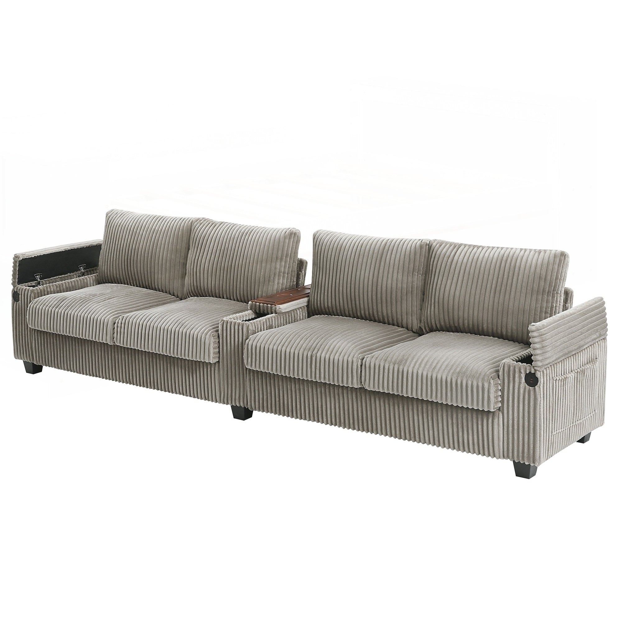 133inch 4-seater Corduroy Sofa Couch