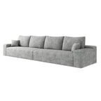 140Foam 5-Seater Sofa - Plush Corduroy Cloud Couch with Recliner and High-Resilience Foam