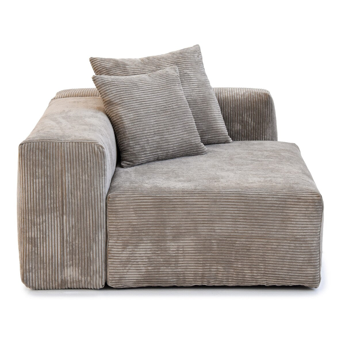 141.73 Corduroy Modular Sectional Sofa with Thick Cushion, Convertible Couch Deep Seat Couches for Living Room Sofa Sets