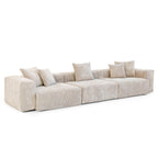141.73 Corduroy Modular Sectional Sofa with Thick Cushion, Convertible Couch Deep Seat Couches for Living Room Sofa Sets
