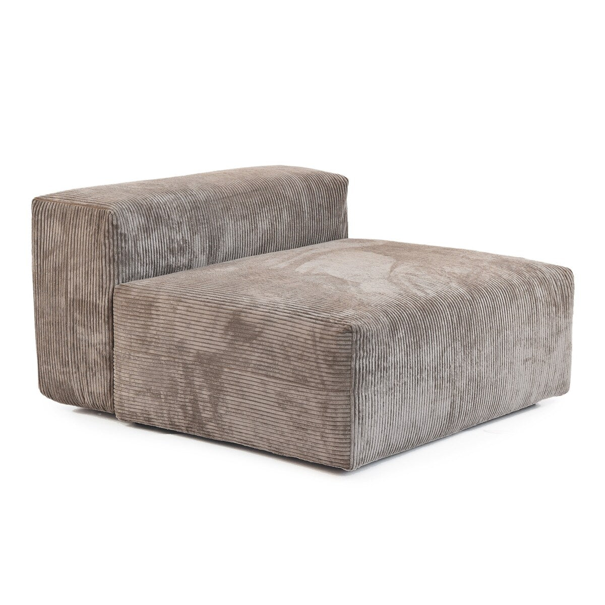 141.73 Corduroy Modular Sectional Sofa with Thick Cushion, Convertible Couch Deep Seat Couches for Living Room Sofa Sets