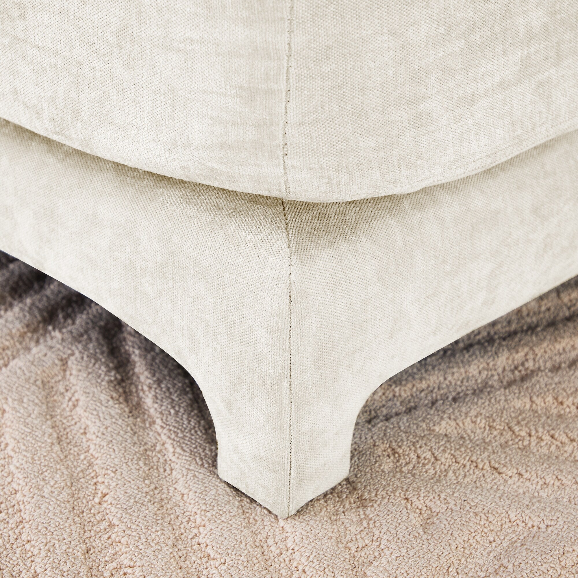 141.7 Chenille 6-Seater Sofa with ergonomic, wooden base,high - resilience sponge for Living Room