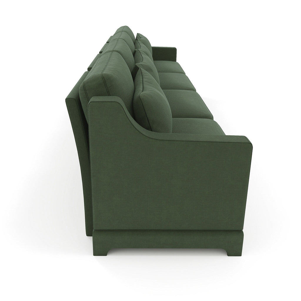 141.7 Chenille 6-Seater Sofa with ergonomic, wooden base,high - resilience sponge for Living Room
