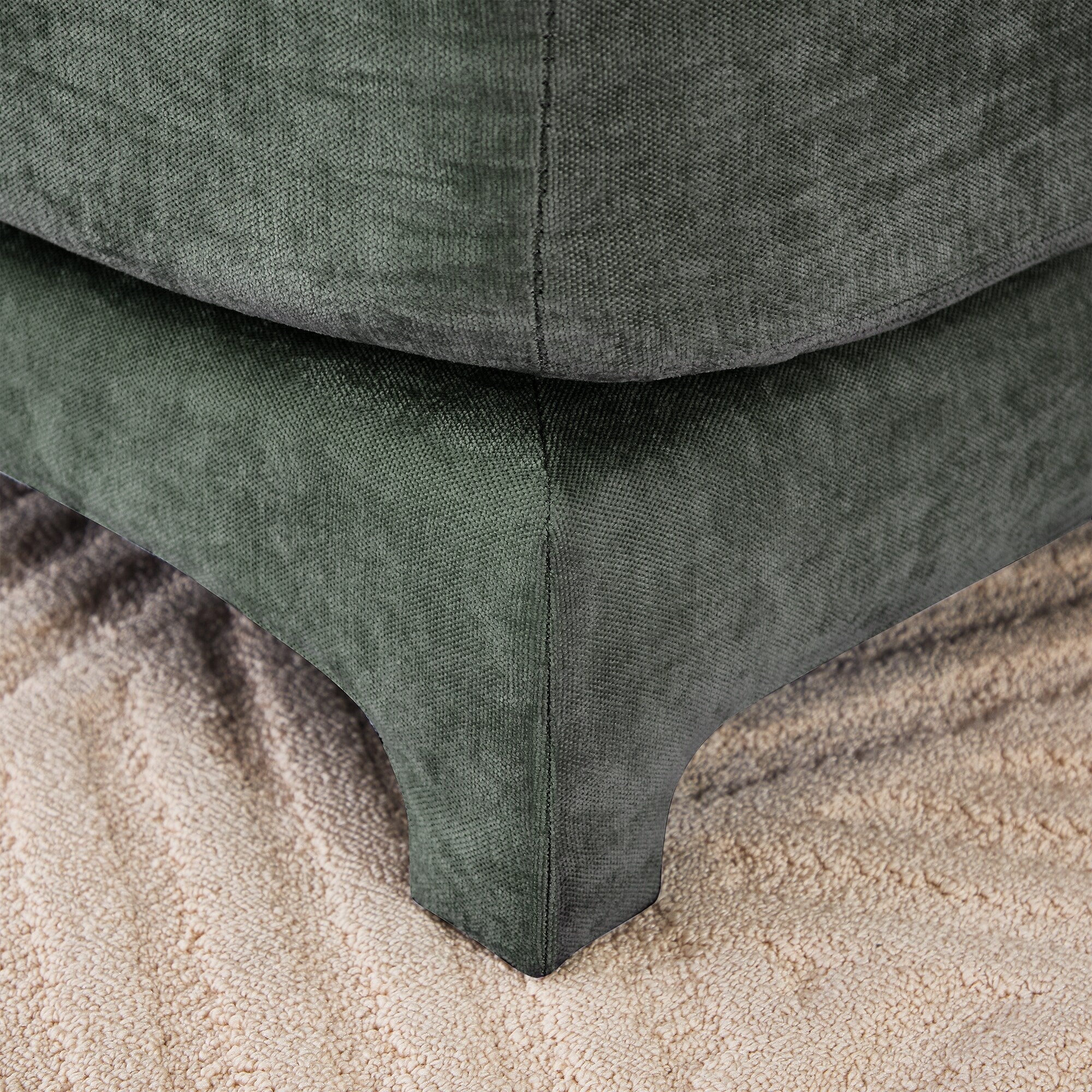 141.7 Chenille 6-Seater Sofa with ergonomic, wooden base,high - resilience sponge for Living Room